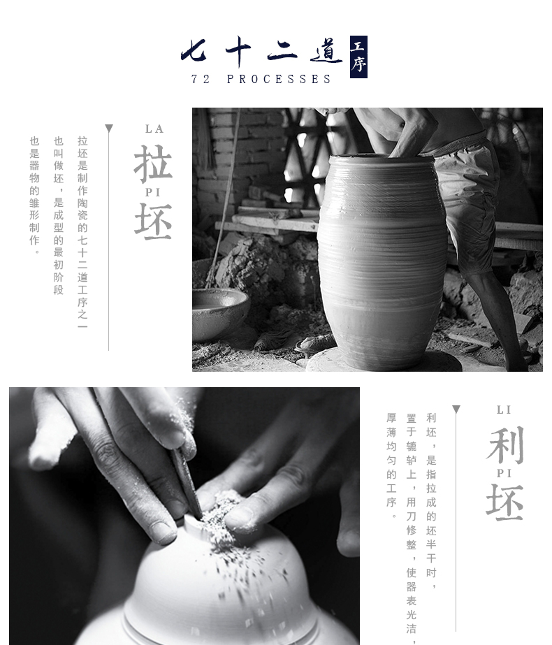 Hand - made porcelain of jingdezhen ceramics longfeng birds pay homage to the king fall to the ground large vases, the sitting room is decorated home furnishing articles