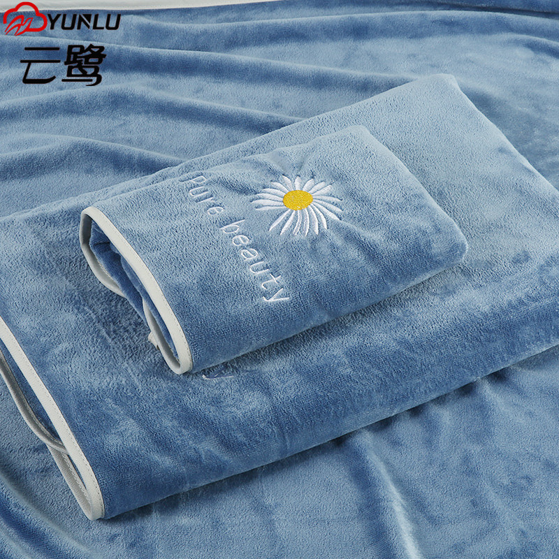 Yun heron towel suit soft adult household men and women bathing large scarf without drying the hair speed