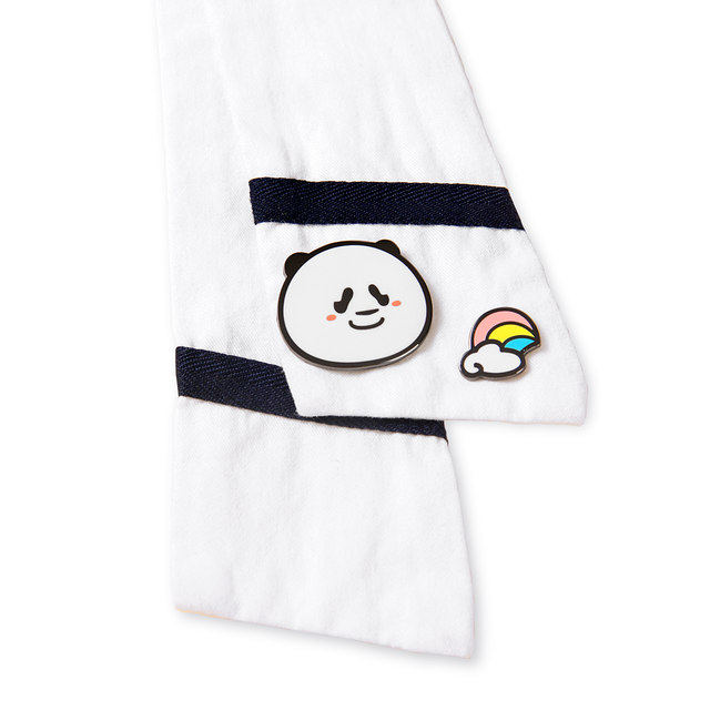ຕົ້ນສະບັບ Panda PANDA enamel badge rainbow cheese ການອອກແບບ brooch pin ເຄື່ອງປະດັບ