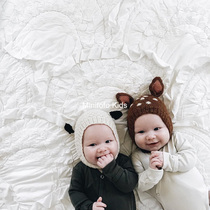 19 years Winter new children Baby cute animal styling hat Even neck and ear warm wool blend