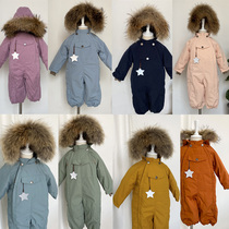 Spot Children Conjoined Ski Suit Insburst MAT Baby Conjoined Climbing Suit Plus Suede Cotton Suit Waterproof Windproof Warm