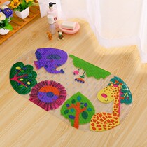 Large bathroom non-slip mat bathroom shower bath bath tub foot mat cartoon with suction cup bathroom floor mat