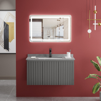 Rock plate light lavish washroom Handwashing pool Handwashing table Intelligent mirror cabinet Washing Table Bath Room Cabinet Washbasin Cabinet Composition