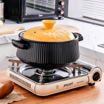 Claypot rice casserole soup pot small casserole porridge soup ceramic household open fire gas stove special gas small stew pot