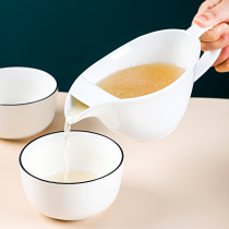 Oil filter artifact kitchen oil soup separator ceramic oil separator household confinement soup filter oil pot to Oil Bowl