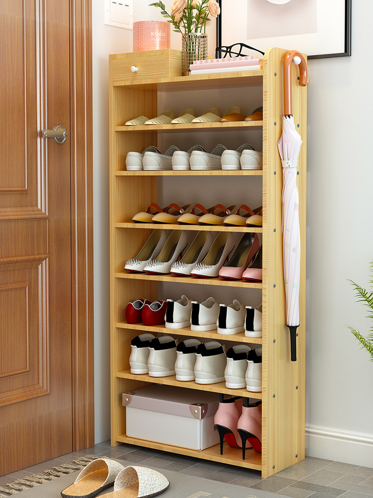 Shoe rack Multi-layer simple door economic dormitory household space-saving shoe cabinet storage artifact storage shelf landing