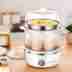 nồi điện nấu mì Nồi hấp trứng nhỏ hấp chén inox điện hai lớp chống dính nồi hấp nhiều lớp máy một lớp - Nồi trứng ca lẩu mini Nồi trứng