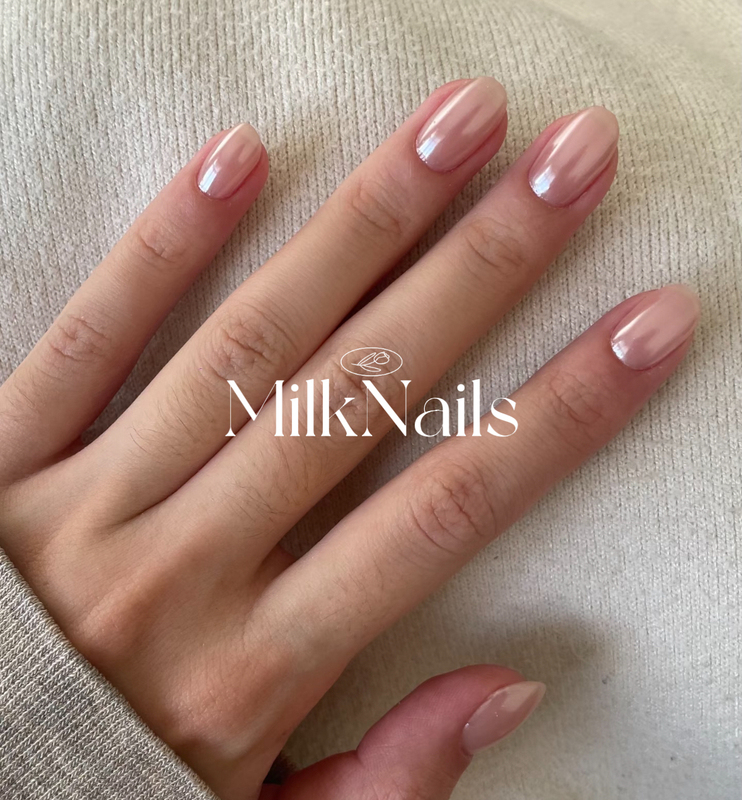 Milknails ins Premium Style Series Purely Handmade Ice Transparent Nude Color Hailey Short Oval Wearable Nails Milknails ins Premium Style Series Purely Handmade Ice Transparent Nude Color Hailey Short Oval Wearable Nails