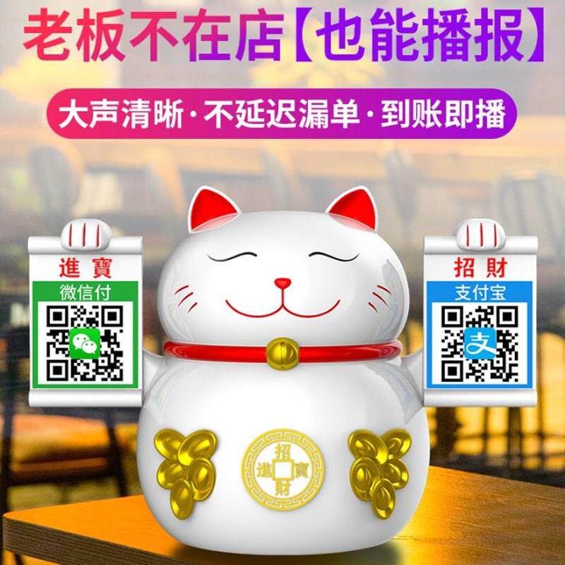 Cash and cat Bluetooth WeChat collecting money prompt sound Alipay Two-dimensional Code Collection Voice Announzer Collection Box
