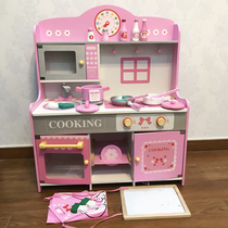 Wooden childrens kitchen toy set simulation kitchenware cooking girl girl cooking House baby 3-6 years old 7