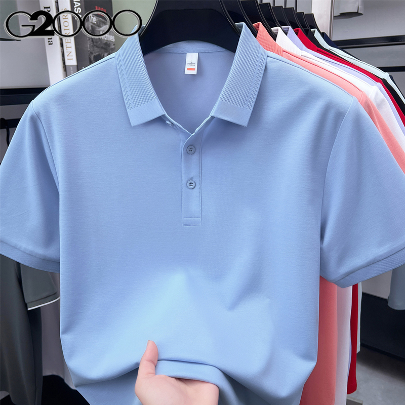G2000 Lapel Short-Sleeved Polo Shirt Men's Summer Thin Modal Cotton Business Casual Fashion Trendy T-Shirt