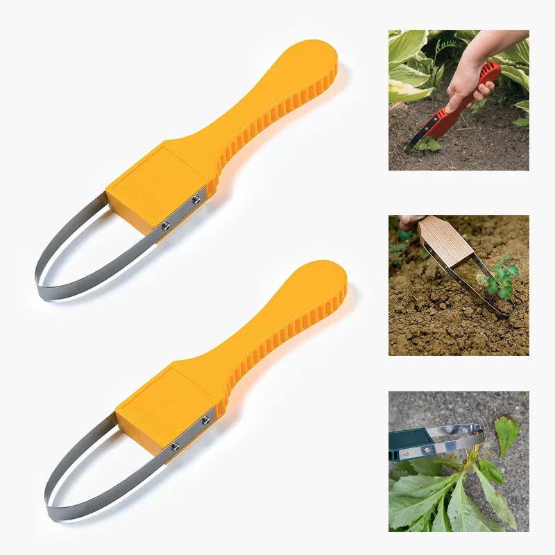 Garden Weeder Plastic Handle Ring Iron Weed Pull Farm Garden