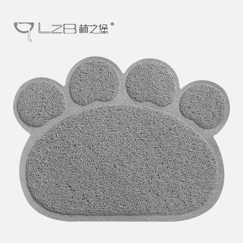 热销72件不包邮林之堡猫脚垫猫砂垫猫砂带出垫子蹭脚垫猫厕所垫子爪型猫砂过滤垫