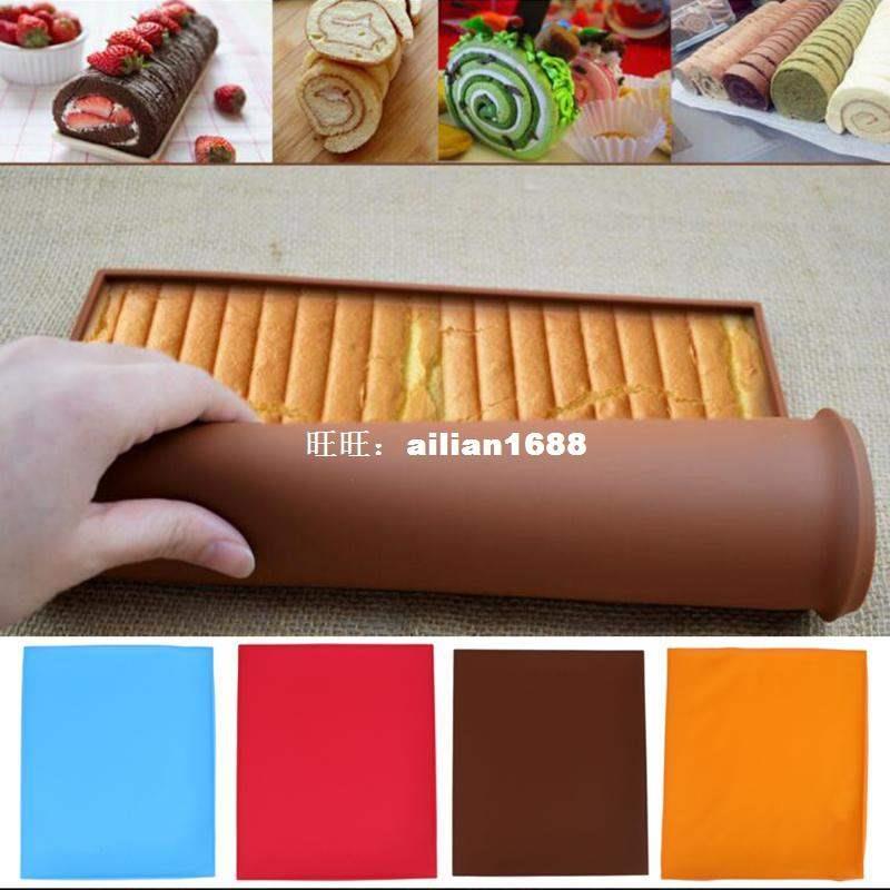 1pc Non-stick Silicone Oven Mat Cake Roll Mat Bak