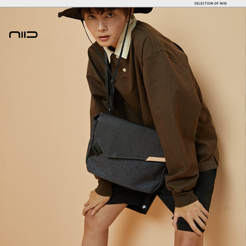 NIID Official Small Slanted Satchel Fashion Mini Single Shoulder Bag Casual Bag Bag Men Postman Bag Trend Satchel G3