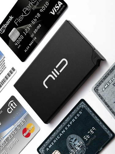 Металлический ультратонкий картхолдер для визитных карточек, анти-кража