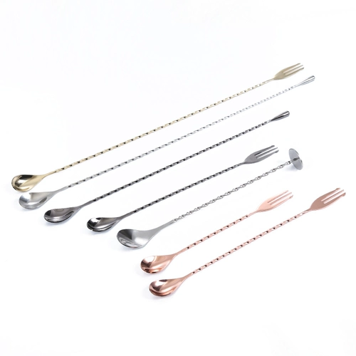 恒芝 304 Японская сталь из нержавеющей стали Anti -Ssancha тонкая нить длинная ложка бара, бармен, локальная ложка