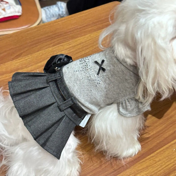 Pet cats and dogs spring and summer spring garden party pomeranian maltese yorkshire west highland pet clothing