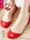 红袜子婚庆喜字结婚袜子本命年男女一对情侣红色棉袜船袜新婚中筒