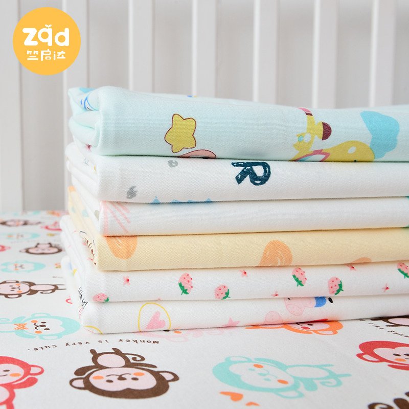 Class A knitted pure cotton baby bed sheet one piece children's cotton cartoon animation bed sheet dormitory 1 2m custom bed sheet