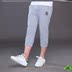 Trẻ em quần bảy điểm quần bé trai xu hướng thời trang childrens sweatpants mens đặt cộng với chất béo siêu lửa tăng đàn hồi mã. 