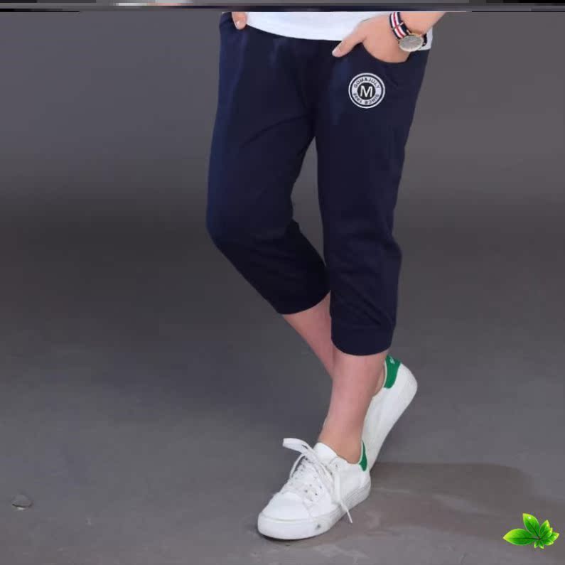 quần áo nhà ngắn childrens mens quần thể thao quần loose-fitting trẻ em trai tám tuổi Bảy quần.