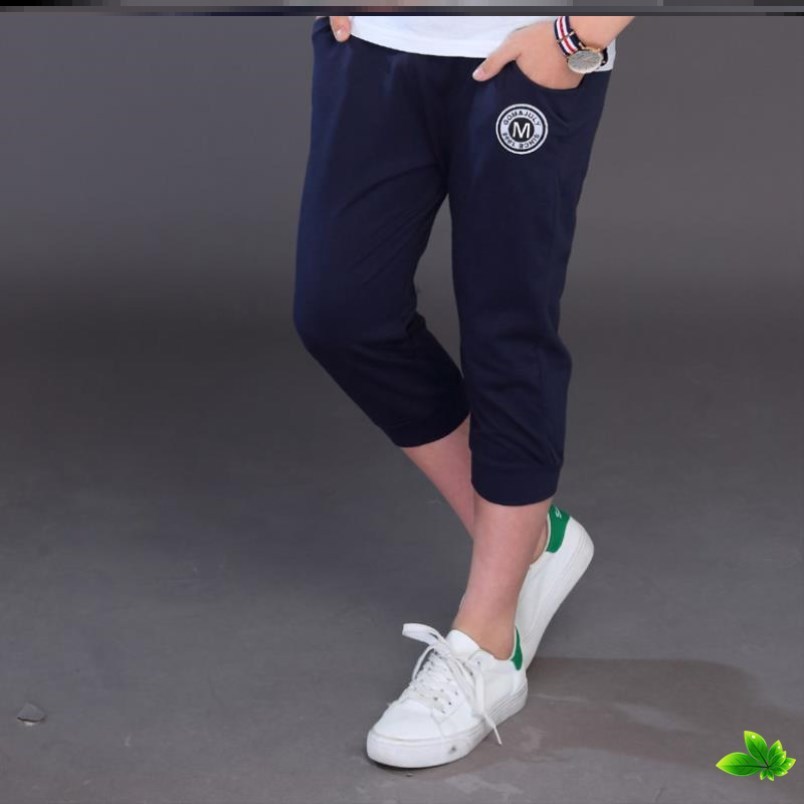 Chao mens trẻ em Nhật Bản sweatpants Summer thẻ mens nhỏ quần cậu bé mùa hè mỏng bảy điểm quần khí nước ngoài quần áo về nhà.