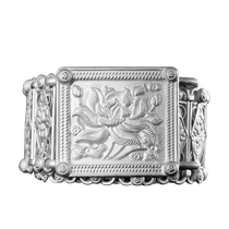 Silver belt 999 sterling silver Yunnan snowflake silver belt Xishuangbanna Dai silver belt Dai silver belt for women