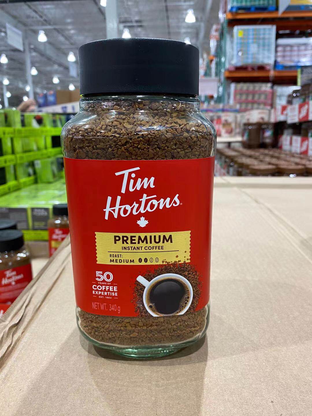 Canada Tim Hortons Medium Roast Instant Coffee Powder 340g