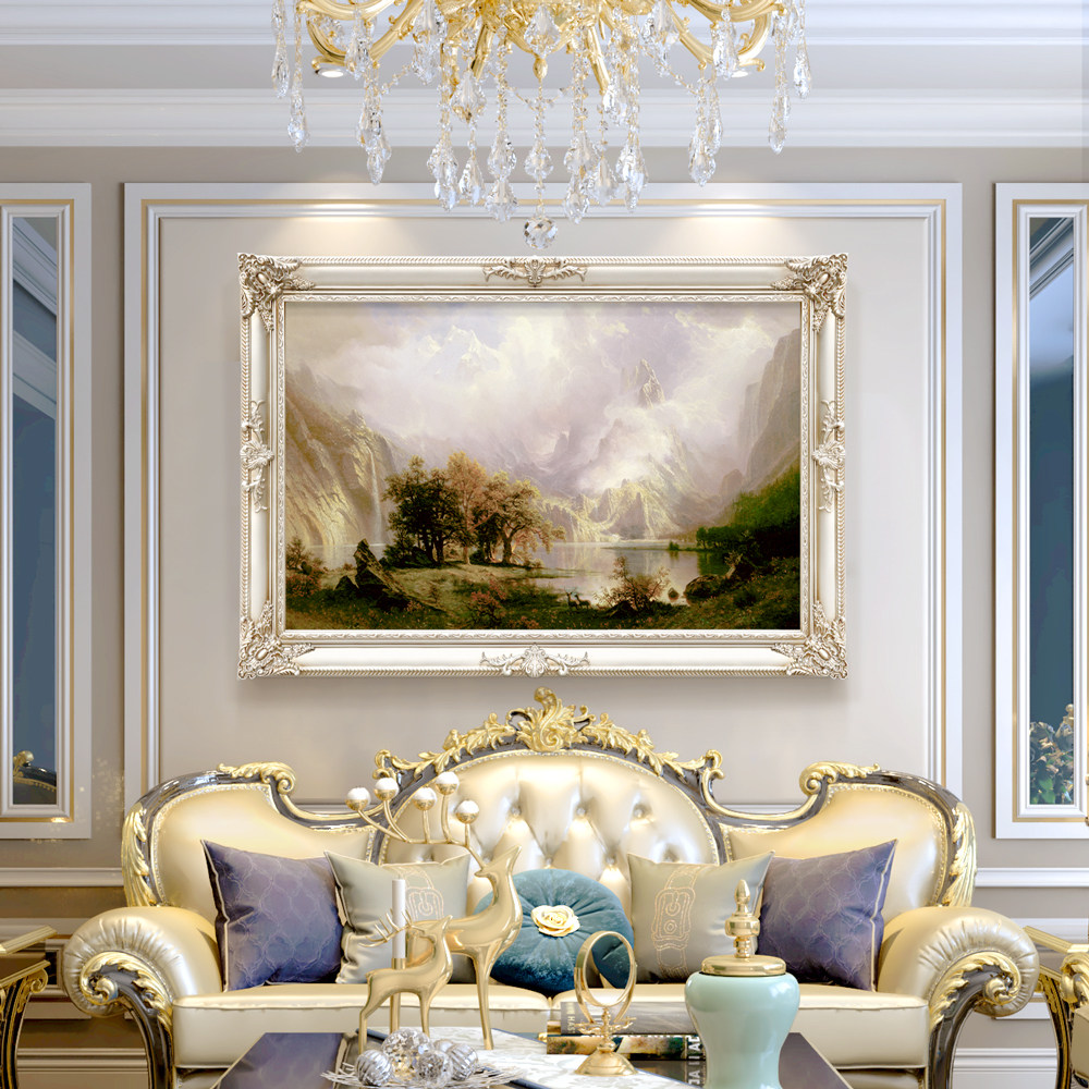 Fuyun room (good painting and good painting) scenery oil painting European-style living room decoration painting Brief European dining room Fresco Sofa Hanging Paintings