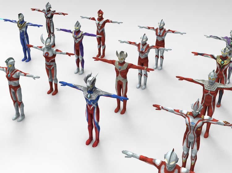 图片[4]-C4D奥特曼FBX卡通动漫STL人物角色OBJ三维模型Blender素材Maya-cg男孩