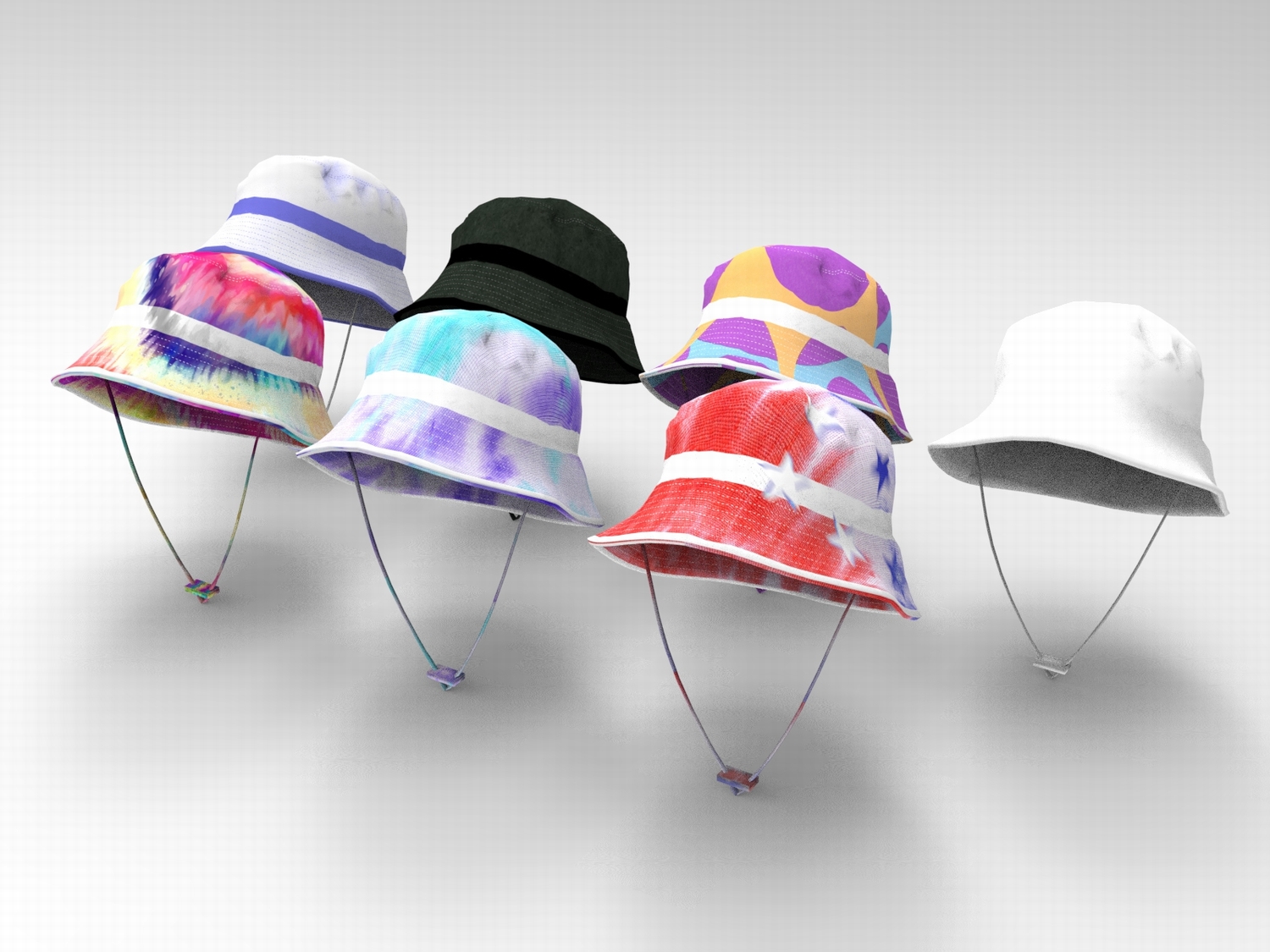 图片[2]-C4D渔夫帽FBX设计创意STL时尚潮流OBJ服饰Blender三维模型3D素材-cg男孩