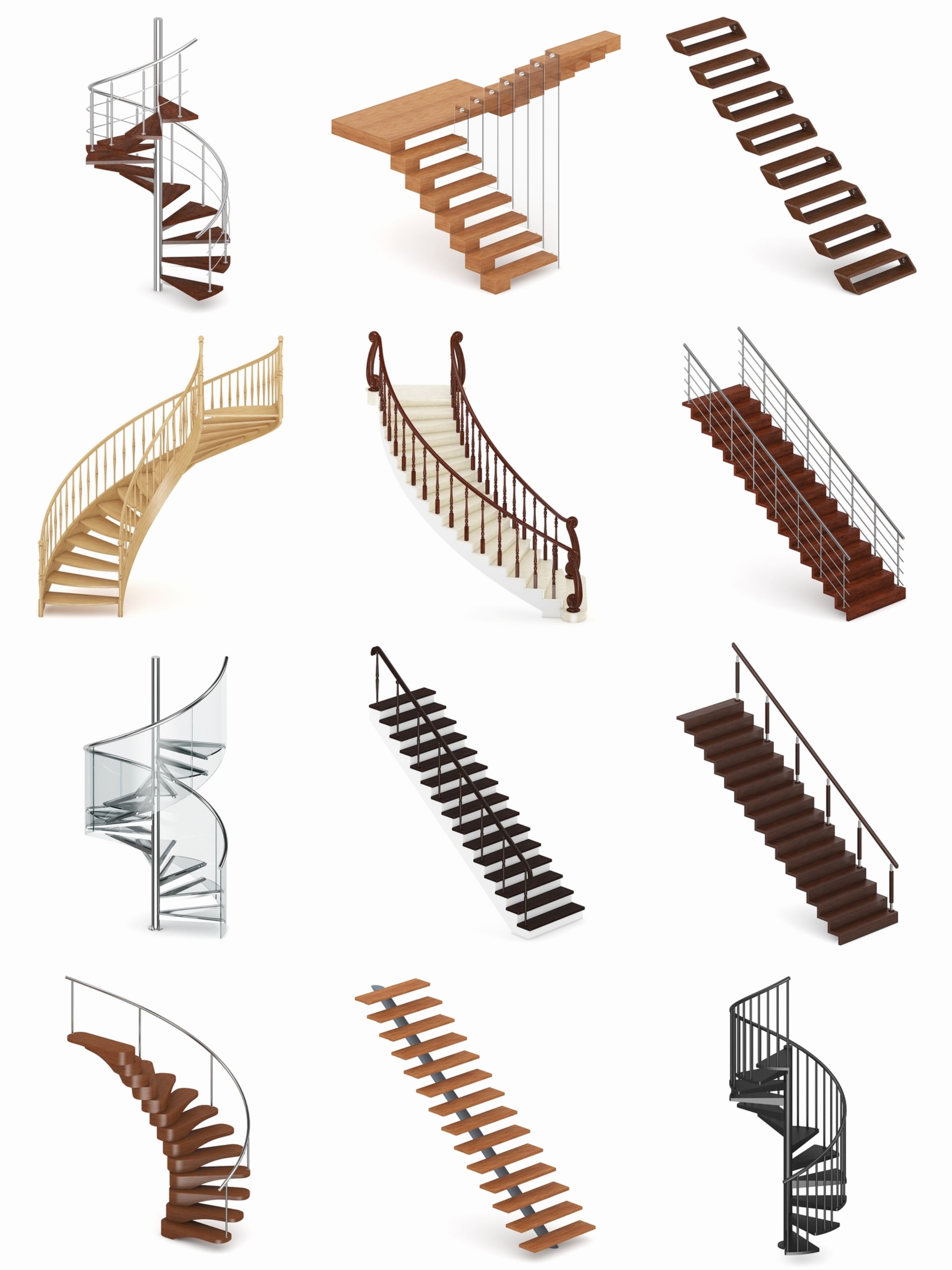 图片[4]-C4D螺旋形楼梯FBX玻璃楼梯STL现代建筑OBJ旋转楼梯Blender素材-cg男孩