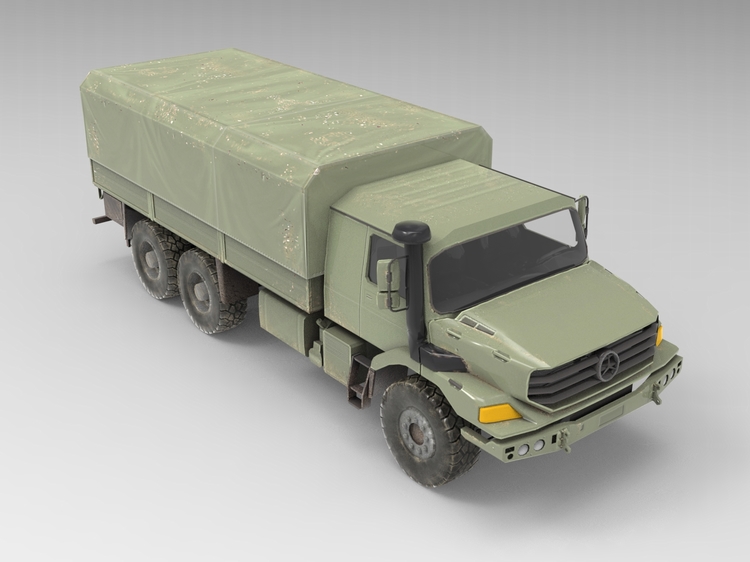 图片[3]-C4D坦克FBX军用卡车STL装甲车OBJ军事武器unity房车三维模型素材-cg男孩