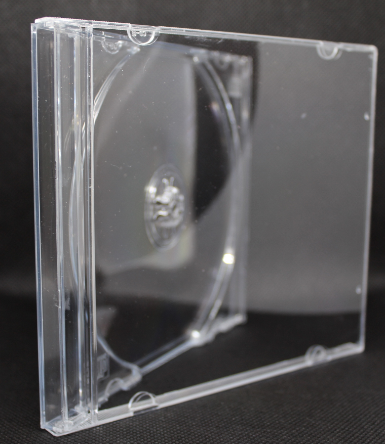 Size disc transparent box Small disc box White paper bagged tape Transparent shell protective box thickened high quality