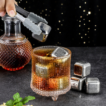 (Medical grade 316)Ice cube 304 stainless steel iron metal ice cube Household whiskey beer stone ice artifact