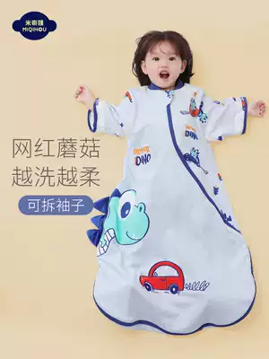 Mickey Monkey Summer Baby Baby Sleeping Bag Summer Integrated Anti-quilt Spring and Autumn Thin Children's Cotton Four Seasons