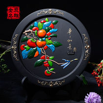 Jinwu charcoal carving everything goes well home living room office decoration activated carbon carving ornaments TV cabinet study book