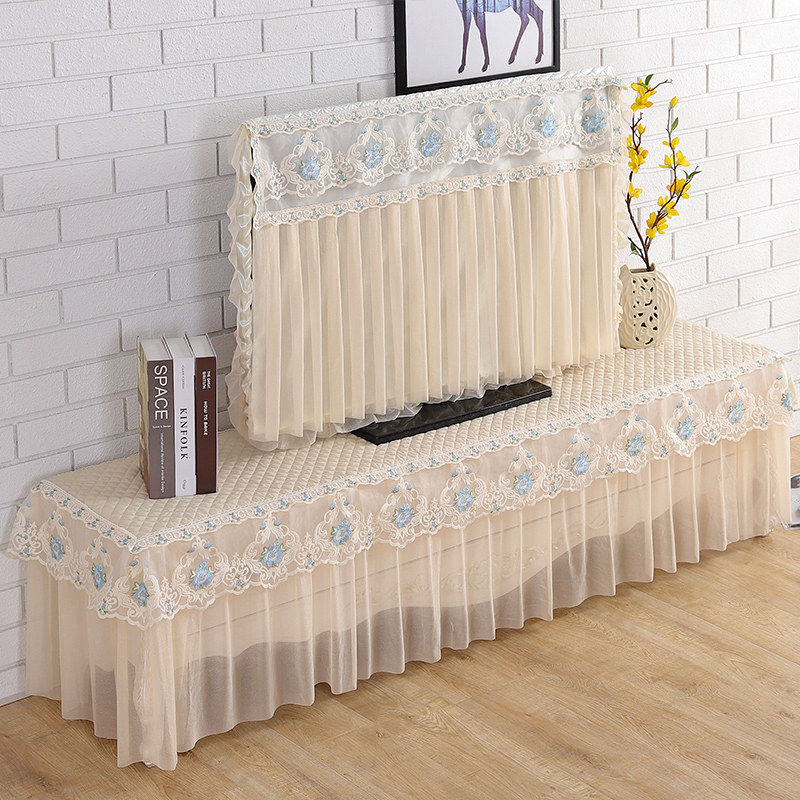 Boot up not taking LCD TV cover Desktop Curved Sea Letter Hanging TV cover Dust Cover TV Cabinet Hood