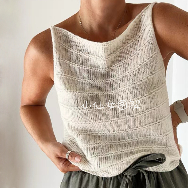 3265 Lira Vest Women's Sweater Chinese Knitting Diagram and Text Instructions