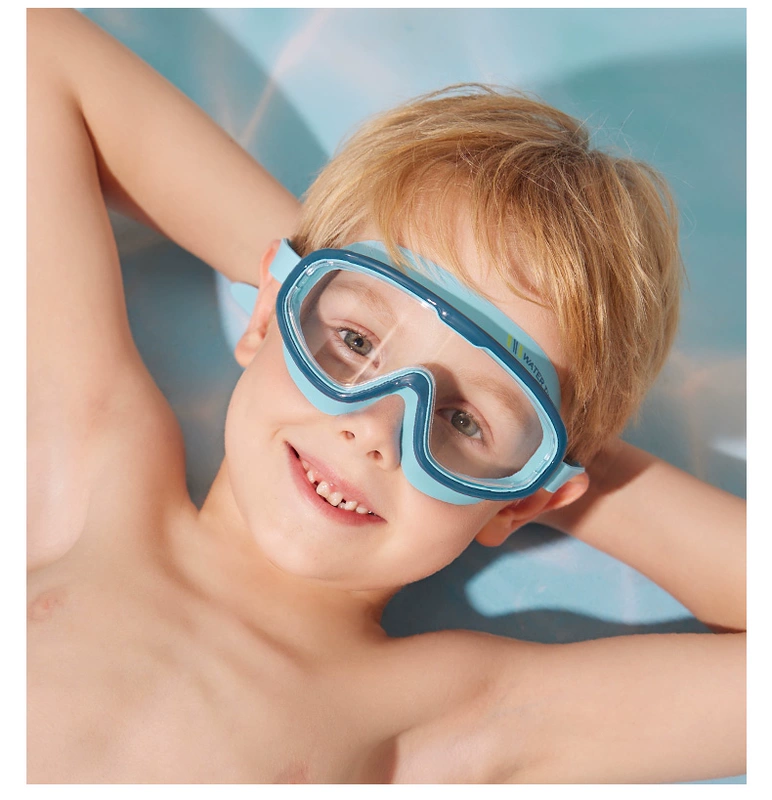 kinh boi xin Kính bơi trẻ em WaterTime/Shuichuan khung lớn Kính bơi chống nước và chống sương mù khung lớn, thiết bị chuyên nghiệp cho bé trai và bé gái kinh boi phoenix kinh boi speedo