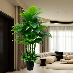 Fake Green Plant Living Room Decoration Floor Bionic Flower Large Plastic Fake Tree Decoration Interior Decoration Fake Flower Artificial Plant