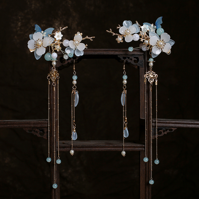 Chinese costume costume costume folder child with a gusty decorative ancient wind head decorated super fairy hair clip to the ancient side hairpin
