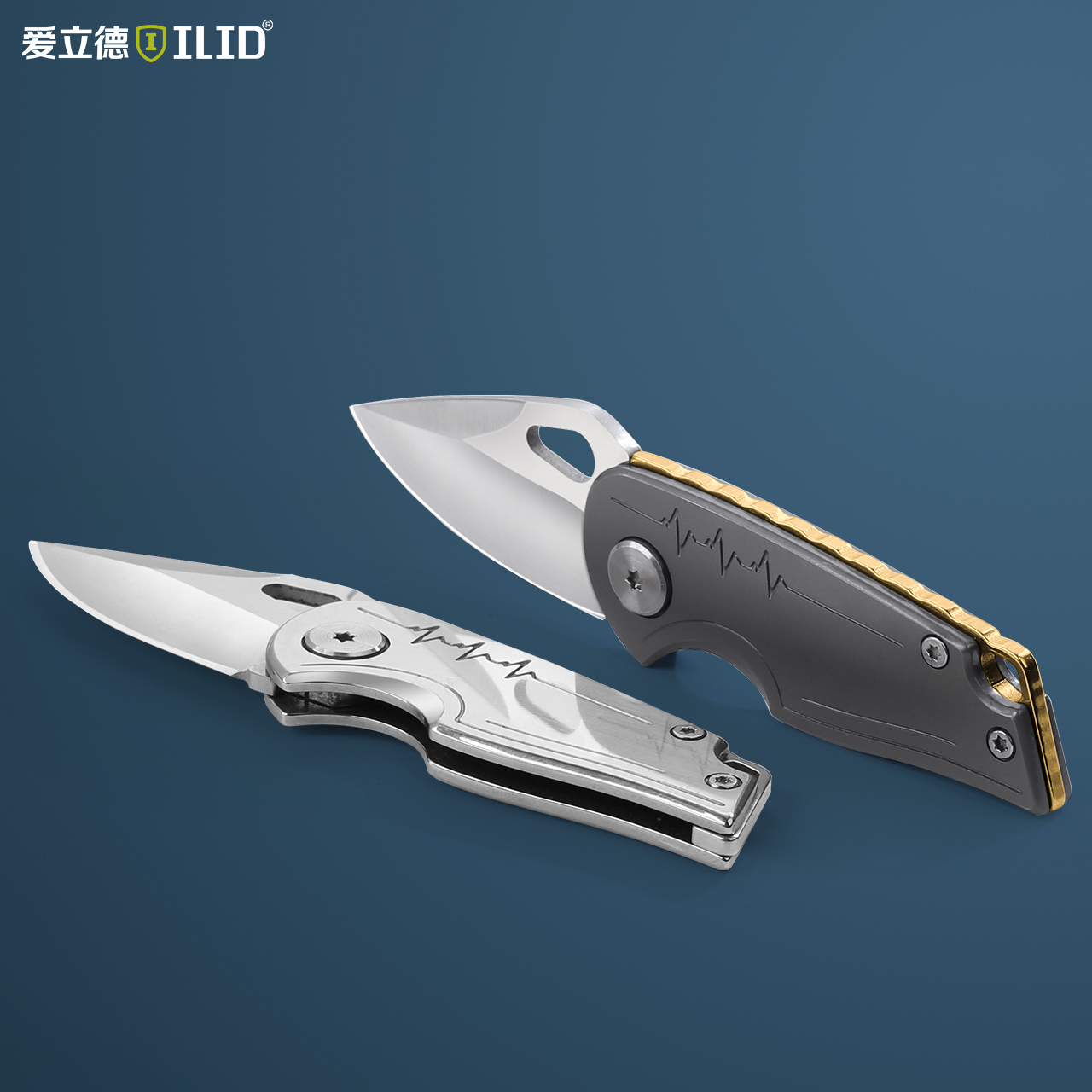 Ailede Stainless Steel Mini Fruit Knife Cutting Apple Peeling Knife Folding Portable Outdoor Keychain Knife