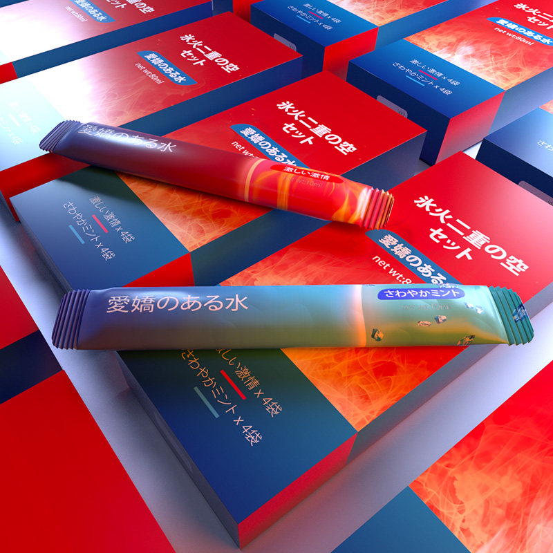 Smile Mouth Cuddling water ice Fire Two heavy days Male supplies Female Mouth Love Fruity Taste Taste Spice Passion Oral Fluid