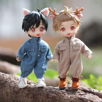 taobao agent Qingcang OB11 Waratory Workers and Pants Molly Molly Doll Clothing 12 points BJD GSC