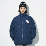 Пуховик, свободный крой, в американском стиле