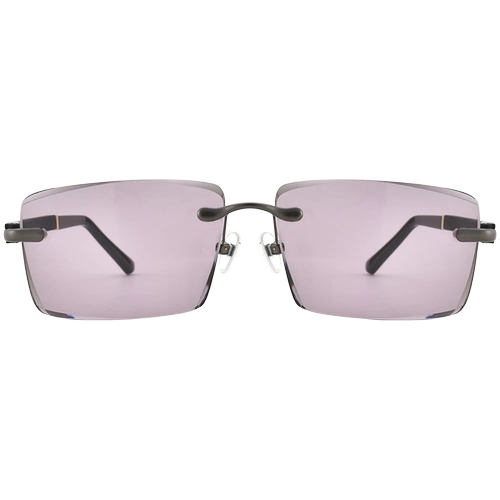 Сиреневые антирадиационные модные трендовые солнцезащитные очки для пожилых людей на солнечной энергии, защита глаз