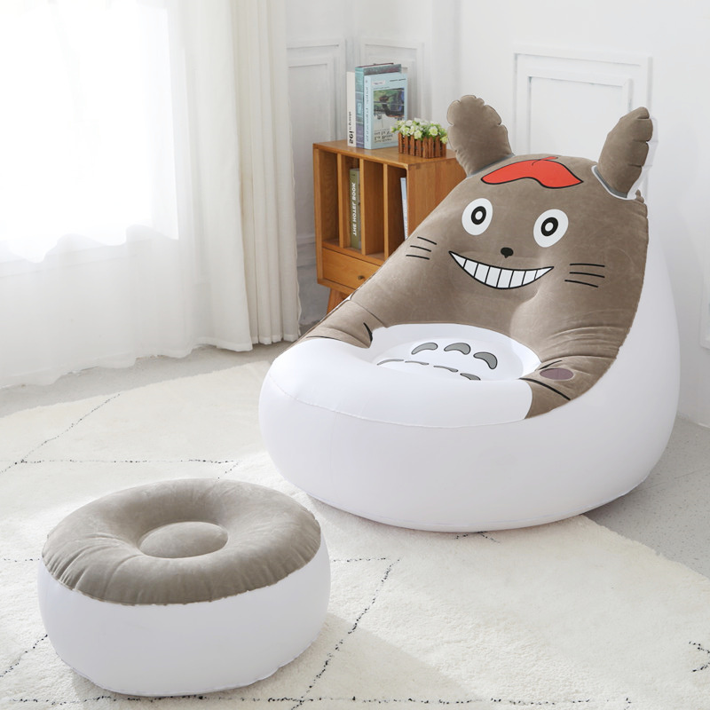 Manve Jaroon Cat Inflatable Sofa Single tatami Bedroom Bedroom Balcony Deck Chair Small Sofa Bed Folding Sloth Chair