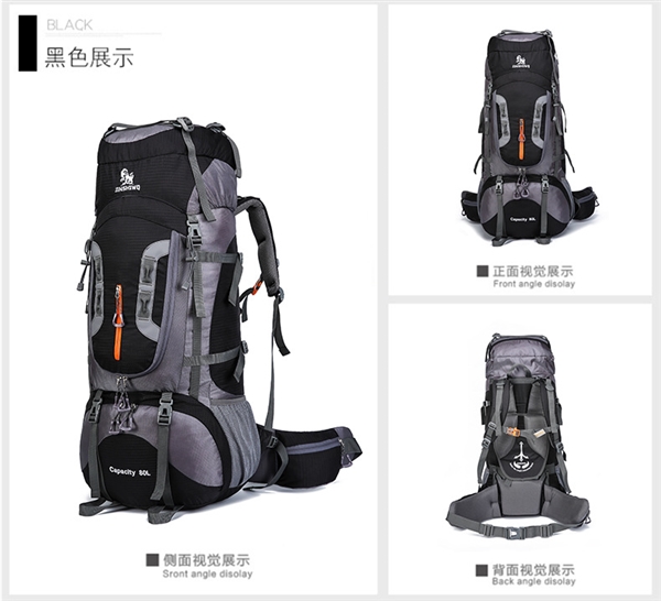 Xuyên biên giới 80L lít túi leo núi dung tích lớn Thể thao du lịch ba lô ba lô đi bộ cắm trại cắm trại đa chức năng lớn ba lô - Túi du lịch túi du lịch nhỏ